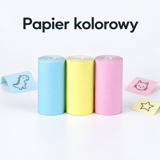 Papier Kolorowy - 3 rolki